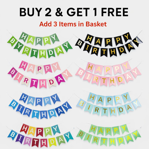 Banner bunting buon compleanno - buon,