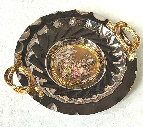 Piatto martin gold - gold, silver