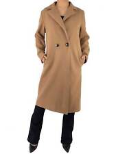 Cappotto Lungo Donna Invernale Doppiopetto con Bottoni e Tasche (cod. 6586)