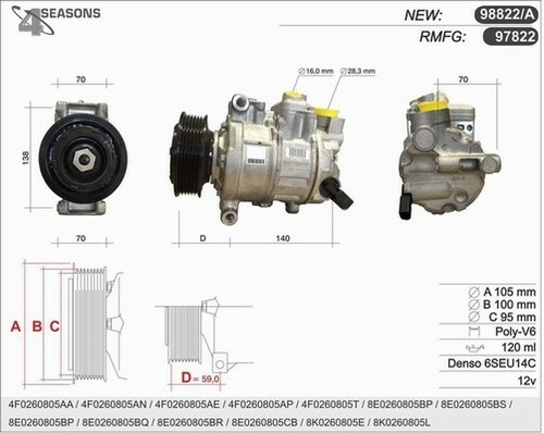 Compressore aria condizionata