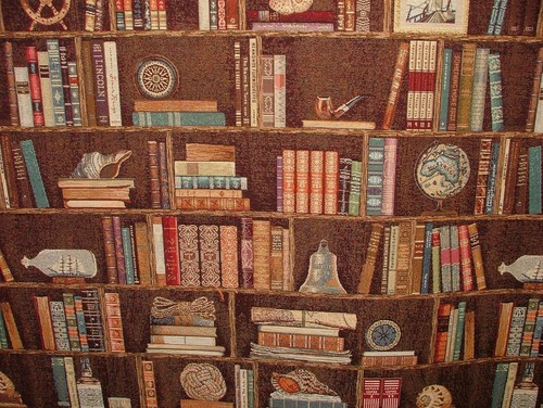 Antico libreria arazzo - libreria, tessuto