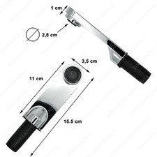 Doccetta cromata monogetto rubinetto Franke Hexis 35 x 10 mm Franke 133.0174.014