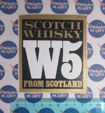 ADESIVO STICKER VINTAGE AUTOCOLLANT SCOTCH WHISKY W5 ANNI '80 