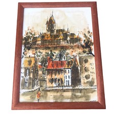 Quadro olio su tela inchiostro