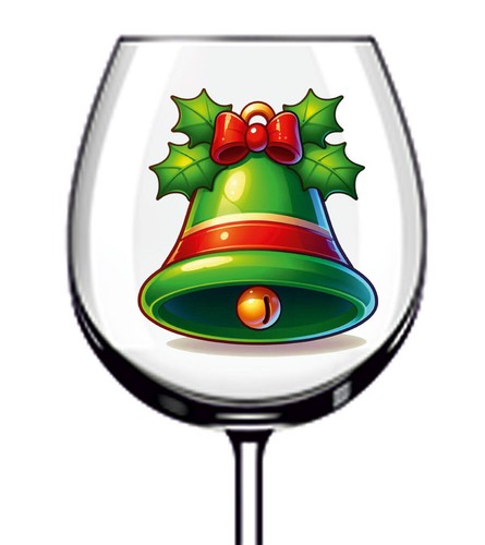 12x campanella natale verde - di,