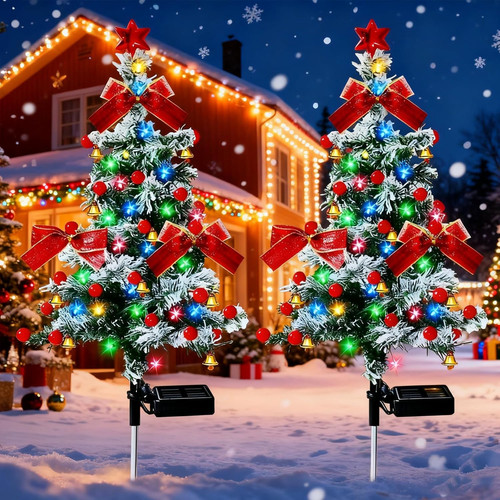 Albero natale luci solari - albero,
