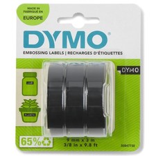DYMO 3D Nastro Etichette a Rilievo Autoadesive – Rotoli da 9 mm x 3 m – stampa
