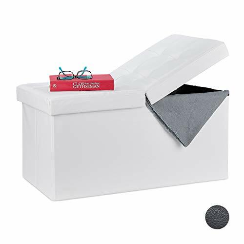 Relaxdays contenitore pouf - contenitore,