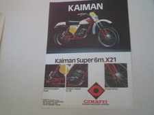 advertising Pubblicità 1979 MOTO CIMATTI KAIMAN SUPER 6M X21 50