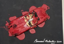 Bernard Aubertin auto bruciata