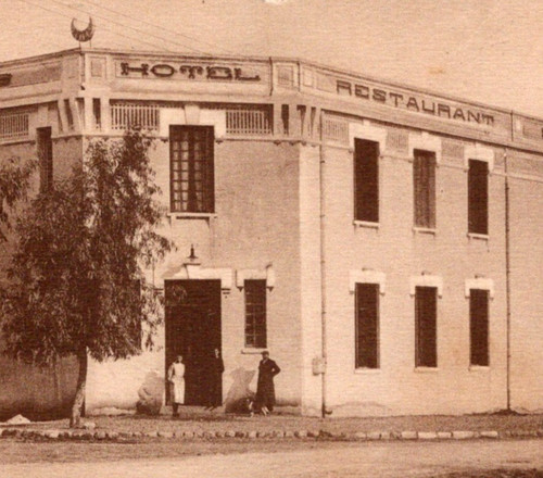 Cartolina antica db - db, hôtel