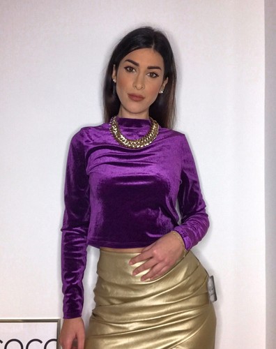 Maglia top velluto - top,