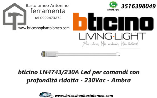 Spia led ambra 230v - ambra,