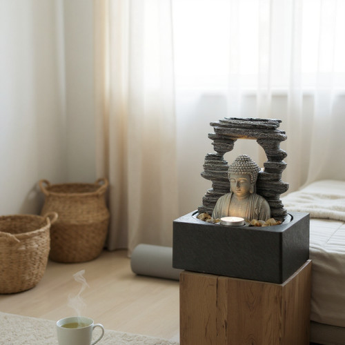 Fontana led buddha funzione - fontana,