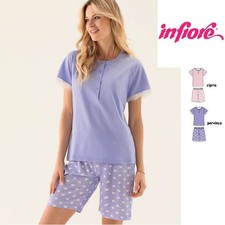 Pigiama donna corto cotone