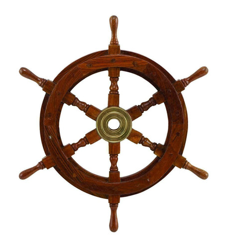 Volante legno nave barca - volante, in