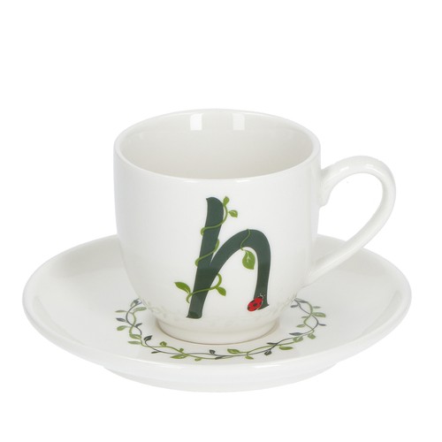 Porcellana bianca tazza - la,