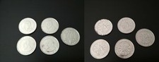 5 Medaglie con raffigurati i