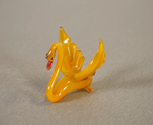 Statua cigno vetro - cigno, di