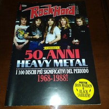 Rock Hard Speciale "50 Anni Di Heavy Metal" Con Poster Iron Maiden/Black Sabbath