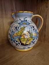 Brocca Vaso Maiolica Dipinta a