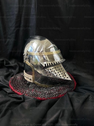 Elmetto medievale pieghevole