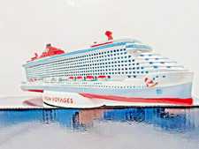 Virgin Voyages Cruise Line VV BRILLANTE LADY MODELLO NAVE DA CROCIERA nuovo con scatola