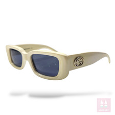 Gucci GG 2409 sunglasses  WHITE  vintage Used In Good Condition y2k
