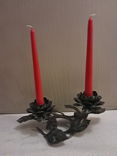 Candelabro ferro battuto - candelabro,