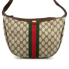 Borsa a tracolla Gucci Vintage Supreme Sherry Line PVC Pelle Accessori Collezione