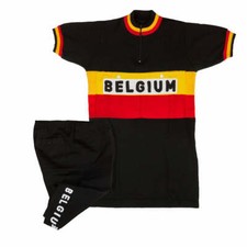COMPLETINO BELGIO AL TOUR Ciclismo Vintage Cycle Bike Jersey Italy France