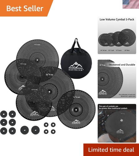 Silent cymbal set batteria 5 - silent,