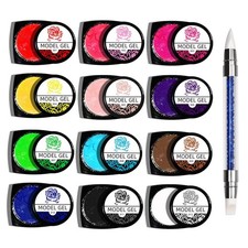 12 Colors Nail Art Set for 3D