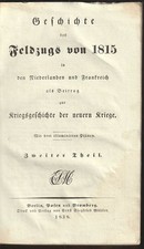 Storia della campagna del 1815 nei Paesi Bassi e in Francia come contributo 