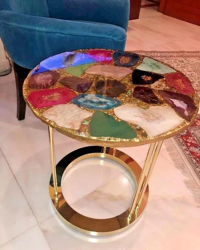 Tavolino rotondo agata - tavolino,