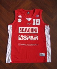 Canotta MYERS SCAVOLINI PESARO FORTITUDO BOLOGNA jersey camiseta basket maglia