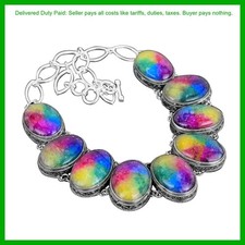 Collana catena boho pietra