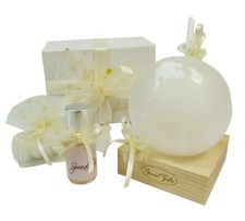 Bomboniera Matrimonio Nozze Scatola Mappamondo Diffusore Base Led