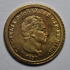 Token 5 Lire 1830 Carlo Felice