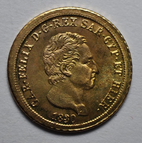 Token lire 1830 carlo - lire, felice