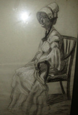 Grande Disegno Donna Seduta da