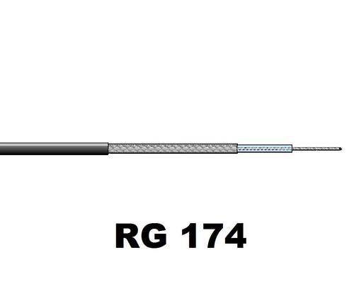 Cavo coassiale ohm rg174 - cavo,