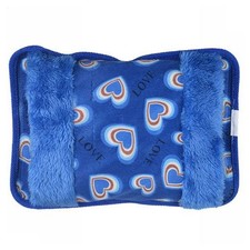 BORSA ACQUA CALDA ELETTRICA CUORI CON TASCA SCALDA MANI VARI COLORI E FANTASIE