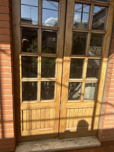 Porte finestre legno teck - finestre,