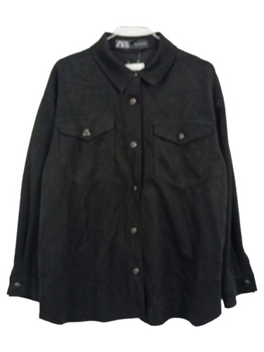 Zara giacca camicia - giacca, nera