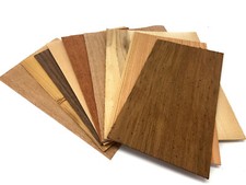 Set impiallacciatura 9 impiallacciature forti legno rovere noce faggio modellismo fai da te pannello