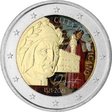 2 Euro Vaticano 2021 - Dante