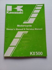 Kawasaki KX 500 A-1 Cross 1982 manuale uso-officina originale workshop manual
