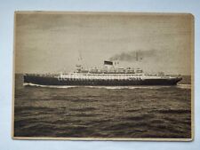 NAVE ship VULCANIA SATURNIA Italia Navigazione Genova vecchia cartolina vg