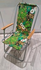 Sedia a sdraio vintage verde